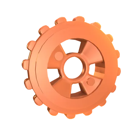Industrial Gears and Cogs  3D Icon
