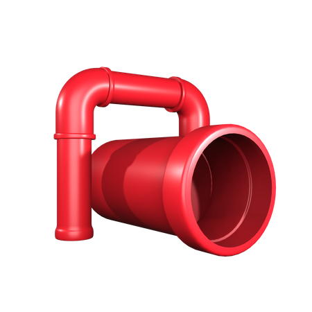 Industrial Pipe  3D Icon