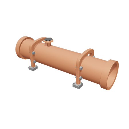 Industrial Pipe  3D Icon