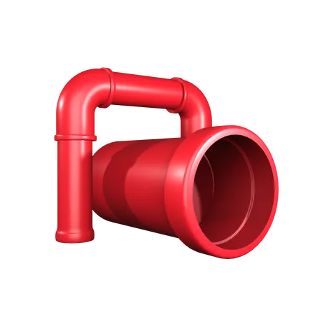 Industrial Pipe  3D Icon