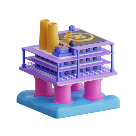 Industrial plant  3D Icon