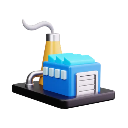 Industrial pollution  3D Icon