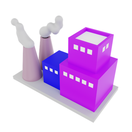 Industrial pollution  3D Icon