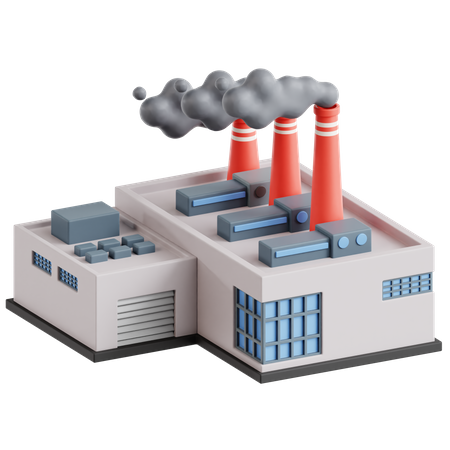 Industrial Pollution  3D Icon