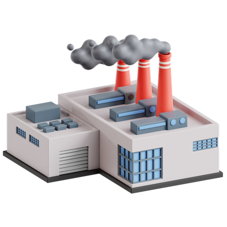 Industrial Pollution  3D Icon