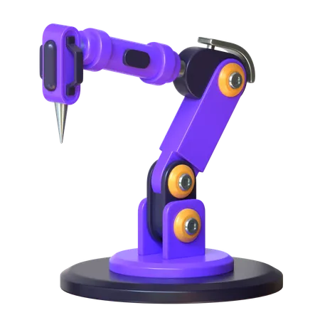 Industrial Robot 3 D Future Technology Icon 3D Icon