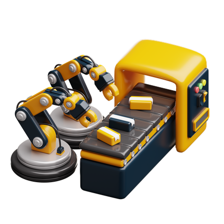 Industrial Robot  3D Icon