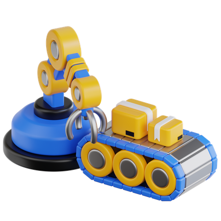 Industrial Robot  3D Icon