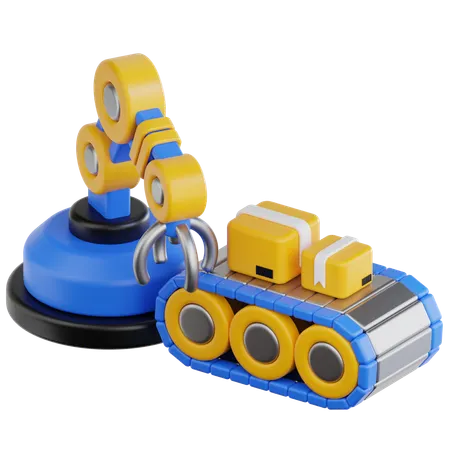 Industrial Robot  3D Icon