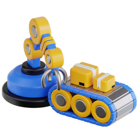 Industrial Robot  3D Icon