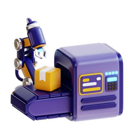 Industrial Robot  3D Icon