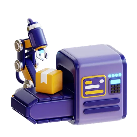 Industrial Robot  3D Icon