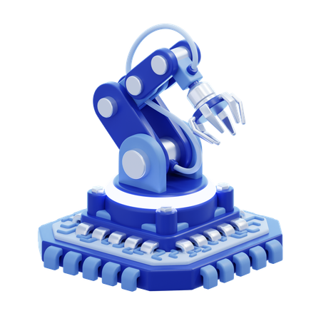 Industrial Robot Arm  3D Icon