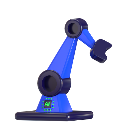 Industrial Robotic Arm  3D Icon