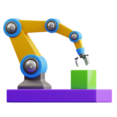 Industrial Robotic Arm  3D Icon