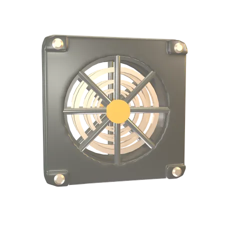 Industrial Ventilation Fan  3D Icon