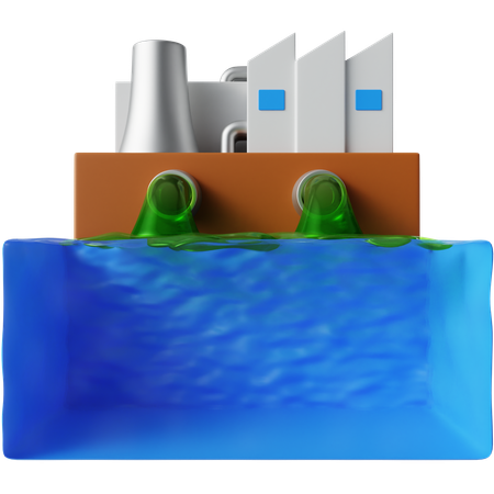 Industrial waste  3D Icon