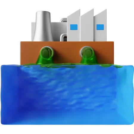 Industrial waste  3D Icon