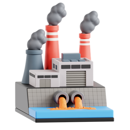 Industrial Waste  3D Icon