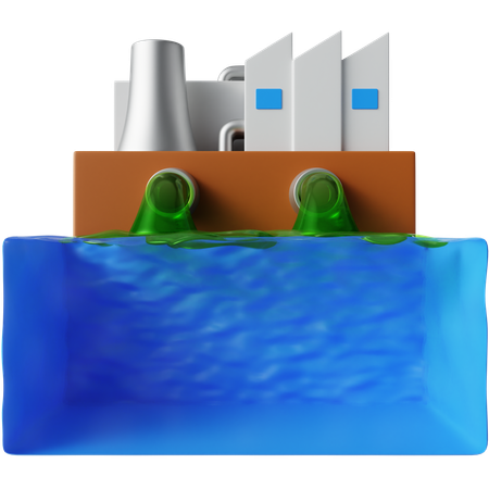 Industrial waste  3D Icon