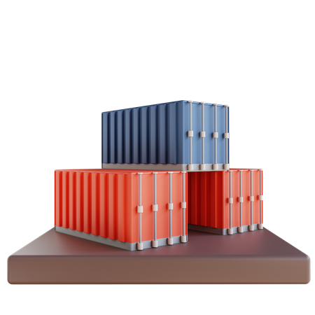 Industriecontainer  3D Illustration