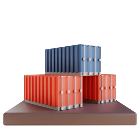 Industriecontainer  3D Illustration