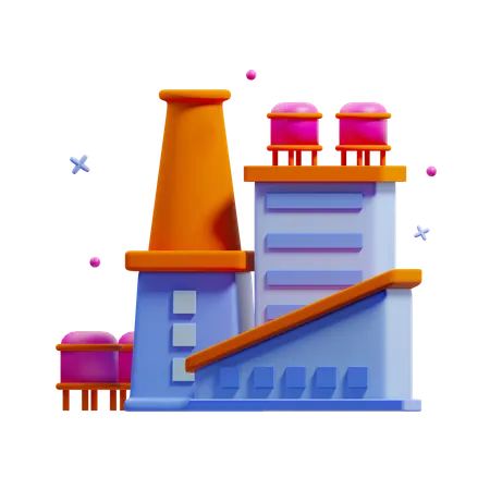 Industry  3D Icon