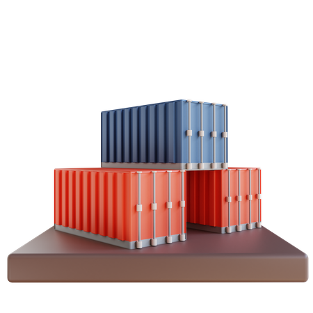 Industry Container  3D Illustration