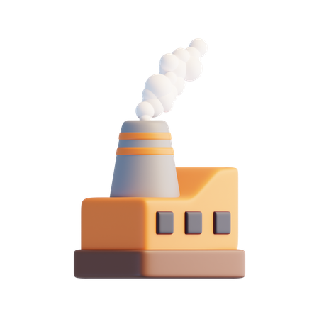 Industry Pollution  3D Icon