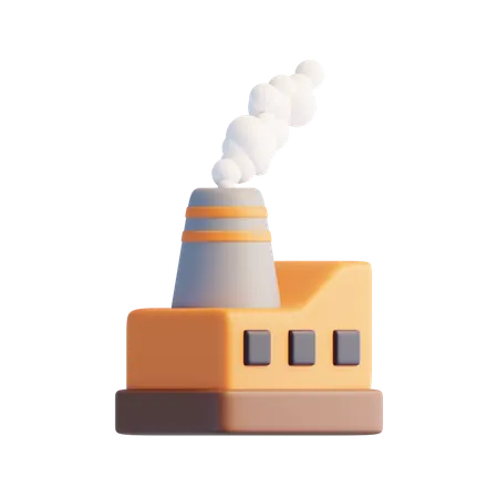 Industry Pollution  3D Icon