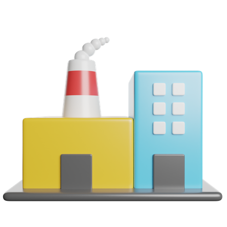 Industry Production  3D Icon