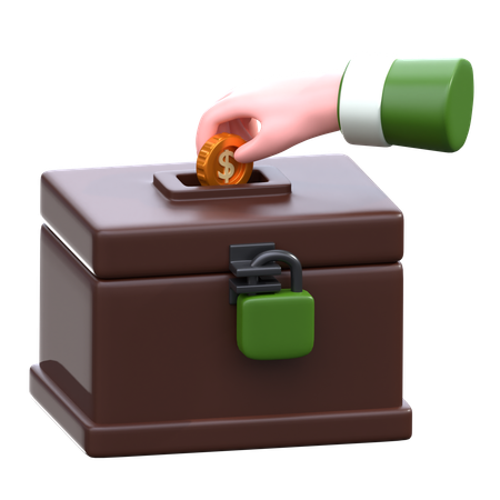 Infaq Islamic Charity  3D Icon