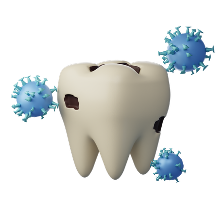 Infecção dentária  3D Icon