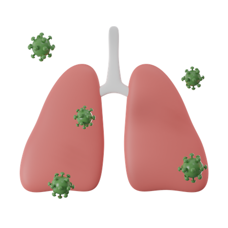 Infecção pulmonar  3D Icon