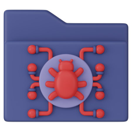 Infected File  3D Icon