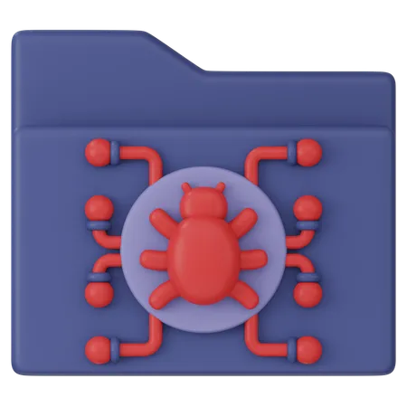 Infected File  3D Icon