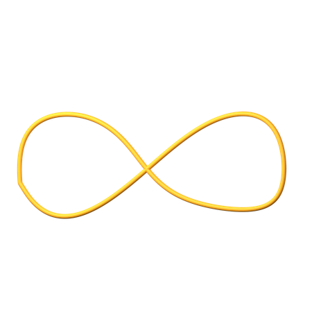 Infinite symbol  3D Icon