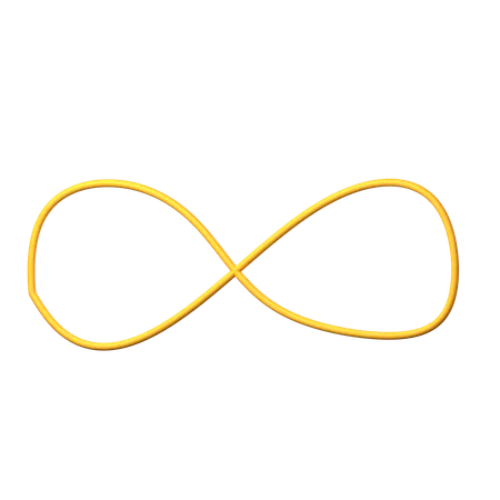 Infinite symbol  3D Icon