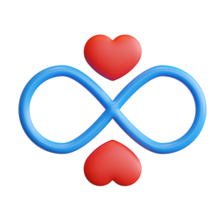 Infinity Love  3D Icon