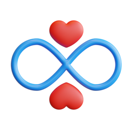 Infinity Love  3D Icon