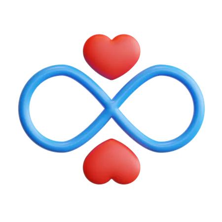 Infinity Love  3D Icon
