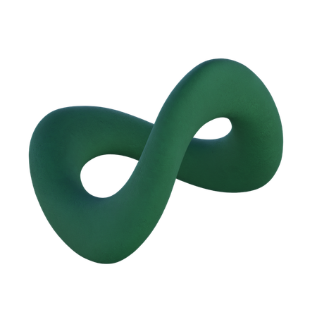 무한대 모양  3D Icon