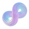 3d infinity shape illustration