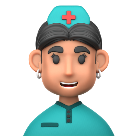 Infirmière  3D Icon