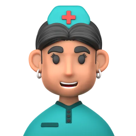 Infirmière  3D Icon