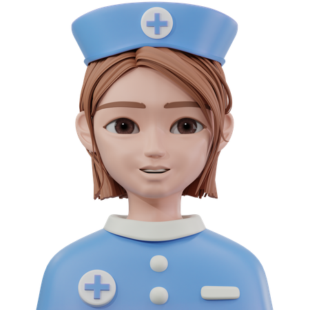 Infirmière  3D Icon