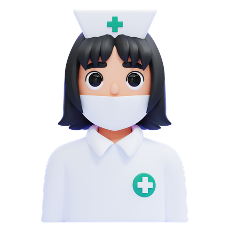 Infirmière  3D Icon