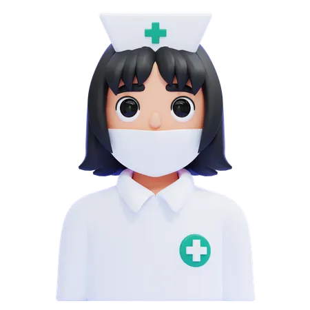 Infirmière  3D Icon