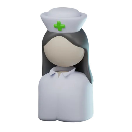 Infirmière  3D Icon