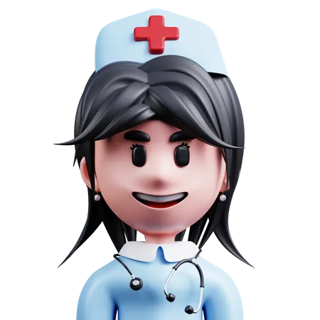 Infirmière  3D Icon